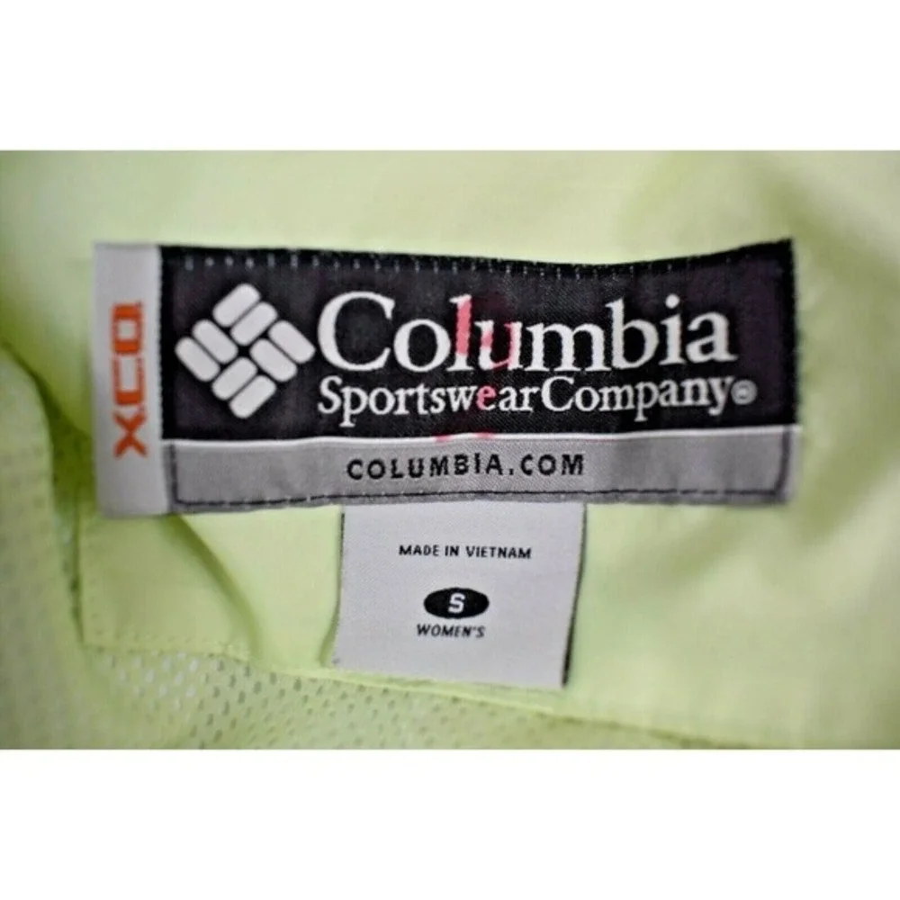 COLUMBIA SPORTSWEAR XCO‎ Womens ladies Packable Jacket Storm Dry LIME - SIZE S